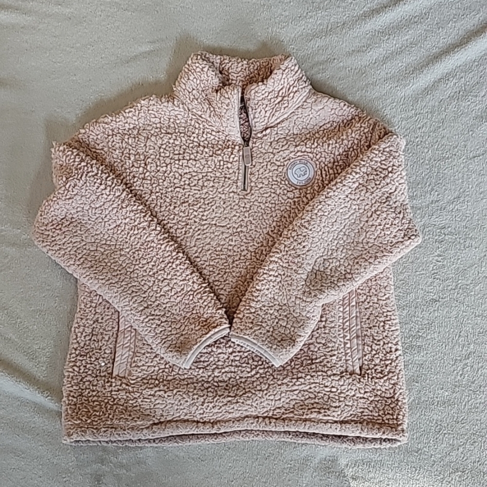 Ivory Ella Sherpa Style Pullover Womens Large